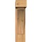 Ekena Millwork Thorton Block Smooth Bracket w/ Offset Brace, Western Red Cedar, 5 1/2"W x 14"D x 22"H BKT0604X14X22THR05SWR - alternate 3